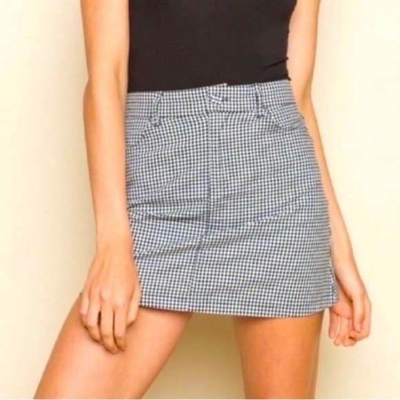 Brandy Melville Dresses & Skirts - BRANDY Melville John Galt Gingham Check Mini Skirt